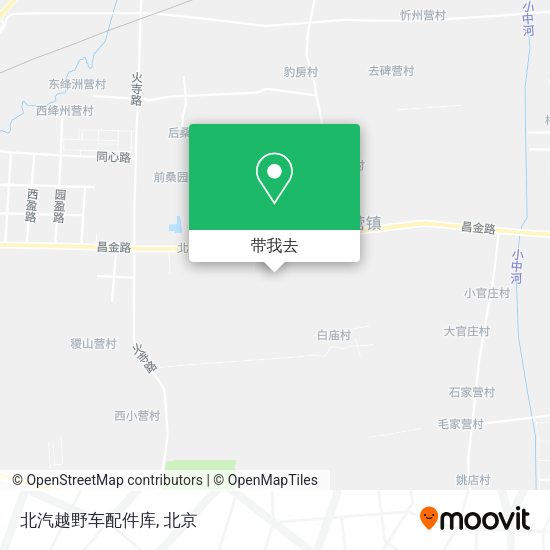 北汽越野车配件库地图