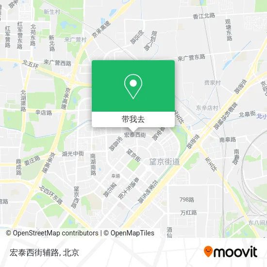 宏泰西街辅路地图