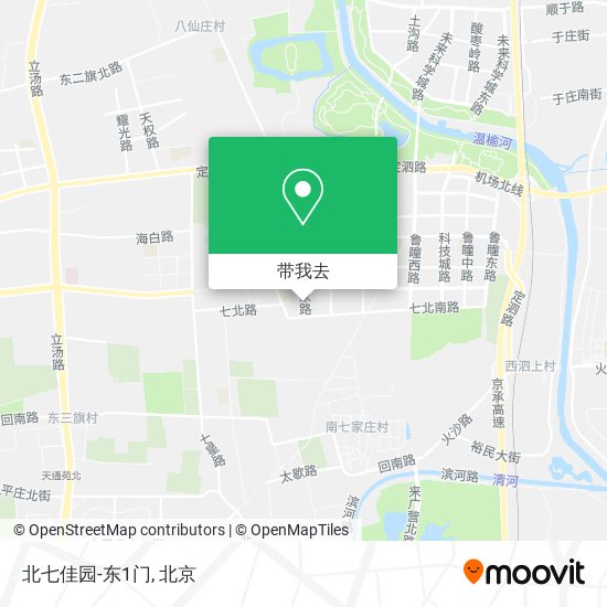 北七佳园-东1门地图