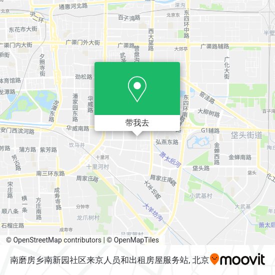 南磨房乡南新园社区来京人员和出租房屋服务站地图