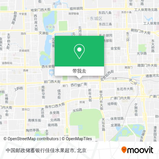 中国邮政储蓄银行佳佳水果超市地图