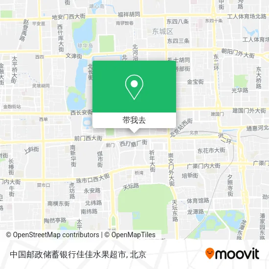 中国邮政储蓄银行佳佳水果超市地图