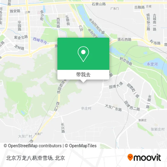 北京万龙八易滑雪场地图