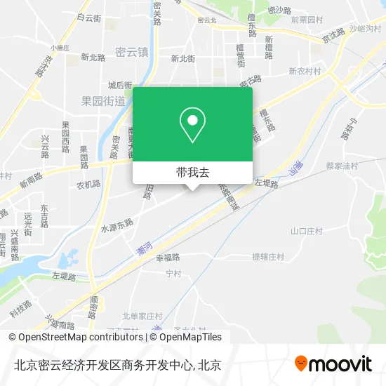 北京密云经济开发区商务开发中心地图