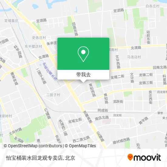 怡宝桶装水回龙观专卖店地图