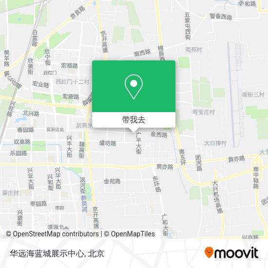 华远海蓝城展示中心地图