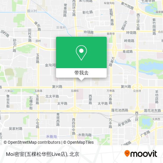 Moi密室(五棵松华熙Live店)地图