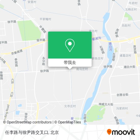 任李路与徐尹路交叉口地图