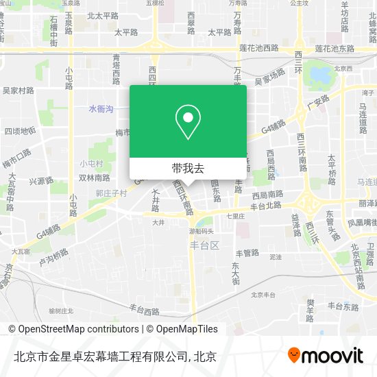 北京市金星卓宏幕墙工程有限公司地图