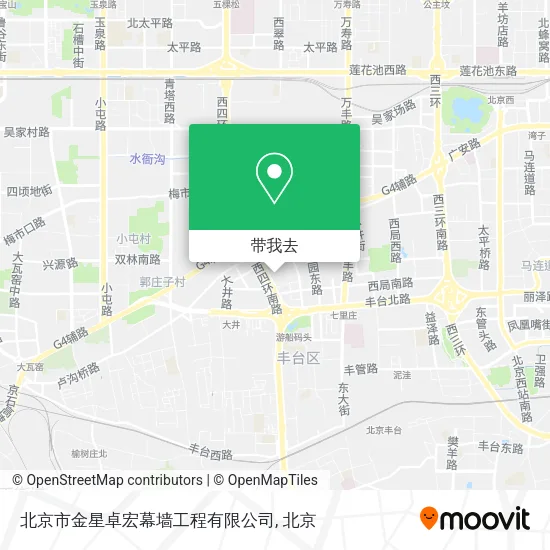 北京市金星卓宏幕墙工程有限公司地图