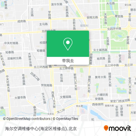 海尔空调维修中心(海淀区维修点)地图