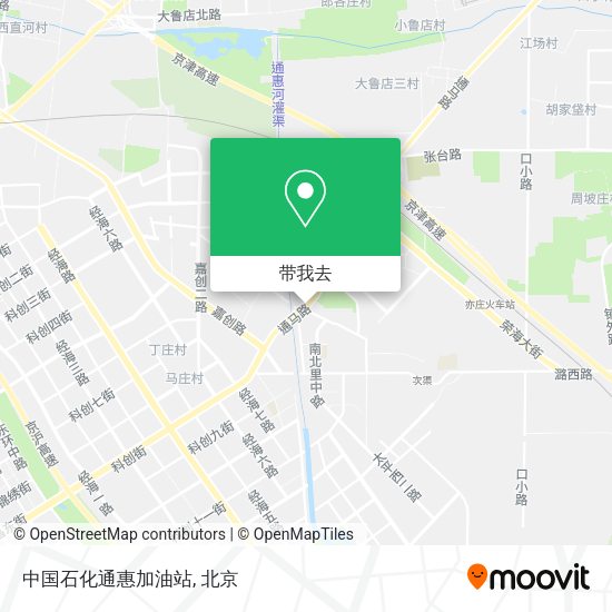 中国石化通惠加油站地图