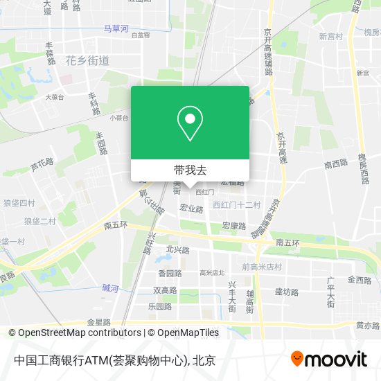 中国工商银行ATM(荟聚购物中心)地图