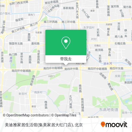 美迪雅家居生活馆(集美家居大红门店)地图