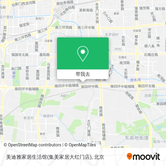 美迪雅家居生活馆(集美家居大红门店)地图