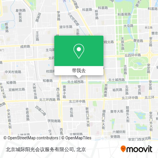 北京城际阳光会议服务有限公司地图