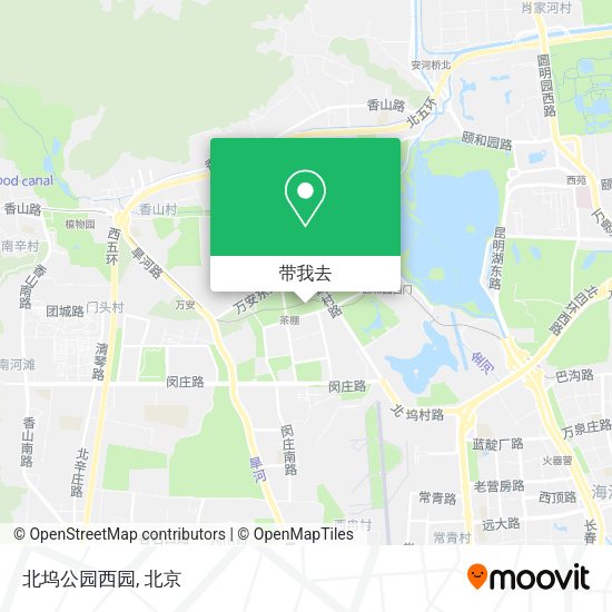 北坞公园西园地图