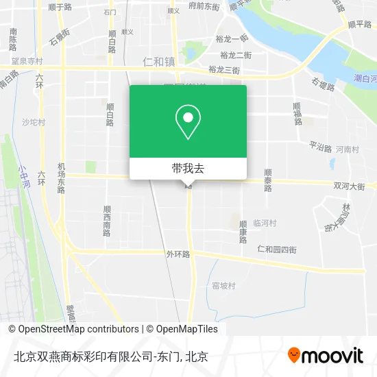 北京双燕商标彩印有限公司-东门地图