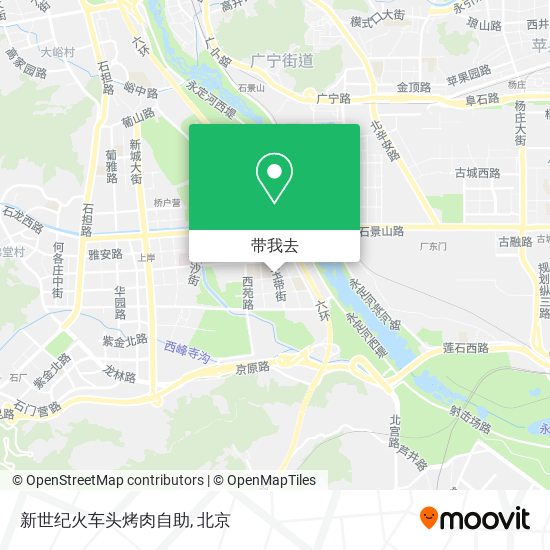 新世纪火车头烤肉自助地图