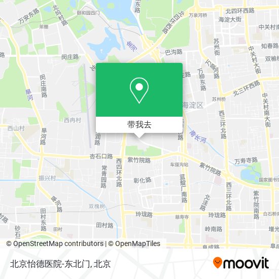北京怡德医院-东北门地图