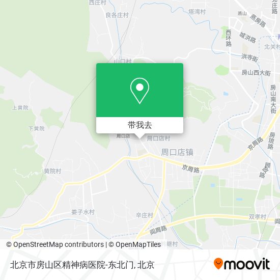 北京市房山区精神病医院-东北门地图