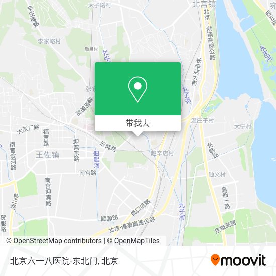 北京六一八医院-东北门地图
