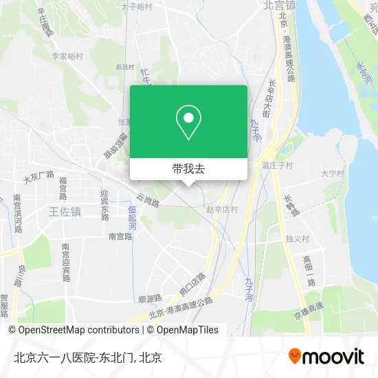 北京六一八医院-东北门地图