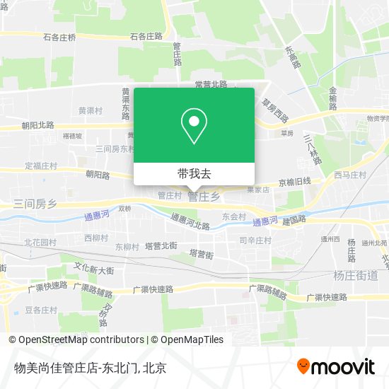 物美尚佳管庄店-东北门地图