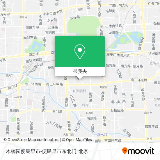 木樨园便民早市-便民早市东北门地图