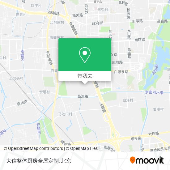 大信整体厨房全屋定制地图