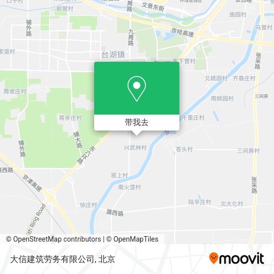 大信建筑劳务有限公司地图