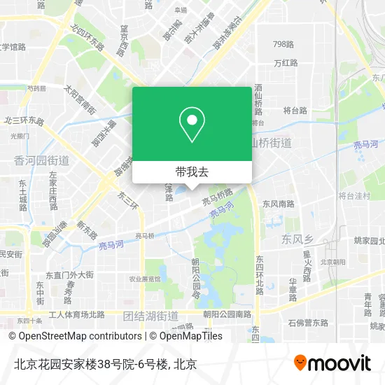 北京花园安家楼38号院-6号楼地图
