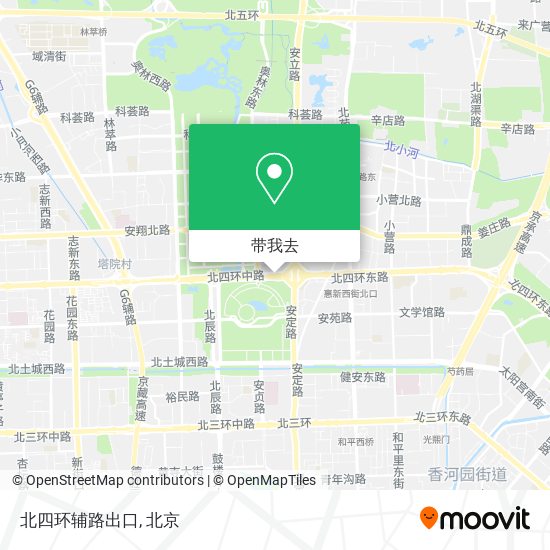 北四环辅路出口地图
