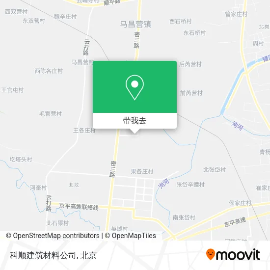 科顺建筑材料公司地图