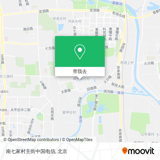 南七家村主街中国电信地图