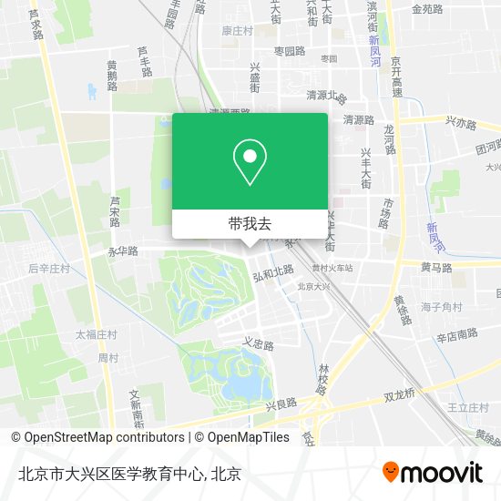 北京市大兴区医学教育中心地图