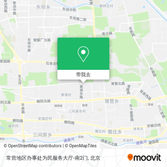 常营地区办事处为民服务大厅-南2门地图