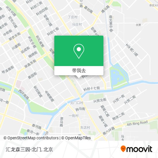 汇龙森三园-北门地图