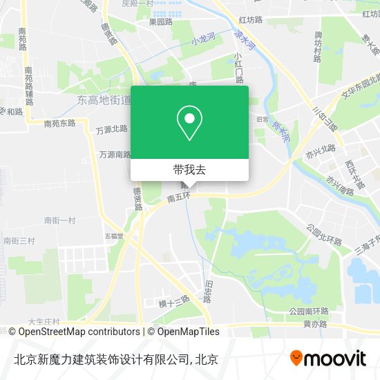 北京新魔力建筑装饰设计有限公司地图