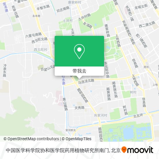 中国医学科学院协和医学院药用植物研究所南门地图