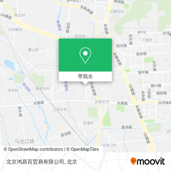 北京鸿昌百贸易有限公司地图