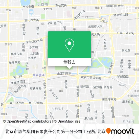 北京市燃气集团有限责任公司第一分公司工程所地图