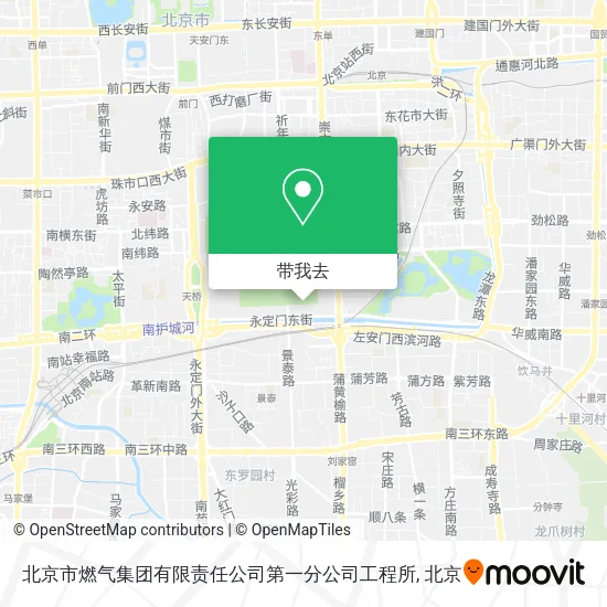 北京市燃气集团有限责任公司第一分公司工程所地图
