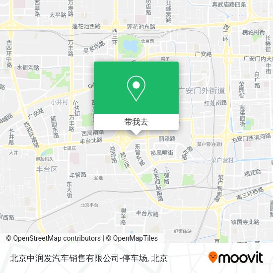 北京中润发汽车销售有限公司-停车场地图
