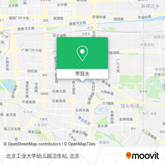 北京工业大学幼儿园卫生站地图