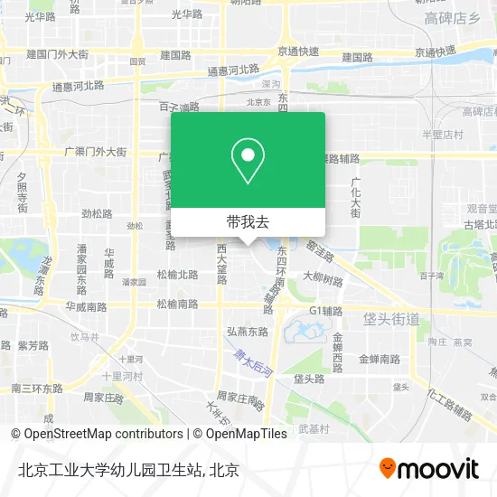 北京工业大学幼儿园卫生站地图
