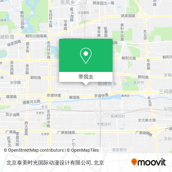 北京泰美时光国际动漫设计有限公司地图