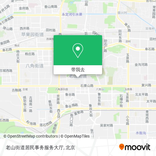 老山街道居民事务服务大厅地图