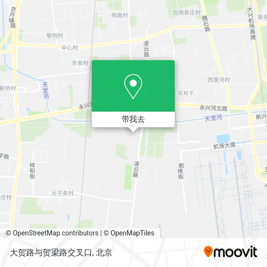 大贺路与贺梁路交叉口地图