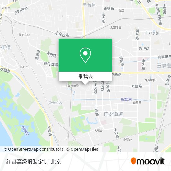 红都高级服装定制地图
